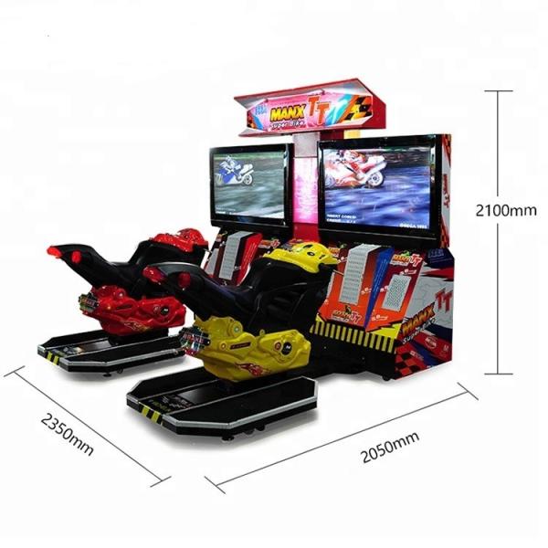 Indoor Game Equipment Bike Racing Arcade Machine English Or Chinese Version