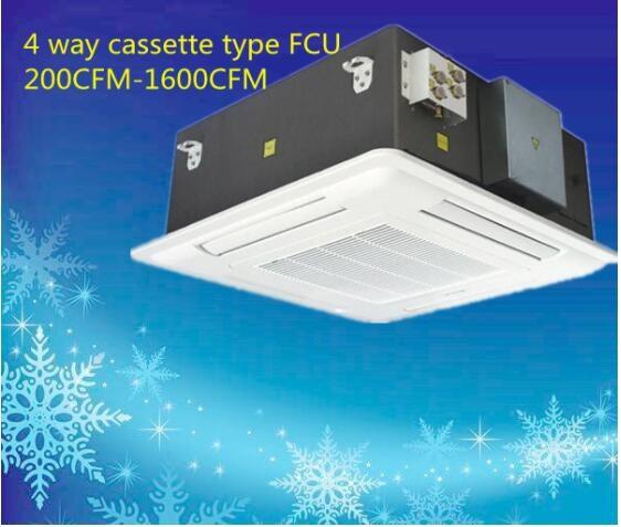 Chilled Water 4 Way Fcu Cassette Decorative 1600CFM