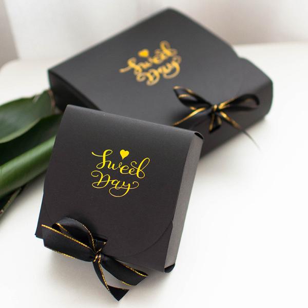Caixas de presente de carimbo quentes de Logo Foldable Cardboard Paper Jewelry