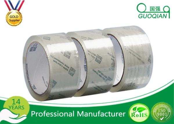 48MM X 66M OPP Crystal Clear Tape Low Noise Acrylic Adhesive For Carton Sealing