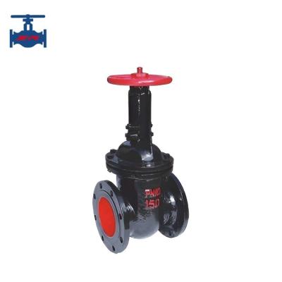 Open and Close Pipeline Flange-Connected Cast Iron Gate Valve with Copper Seal
