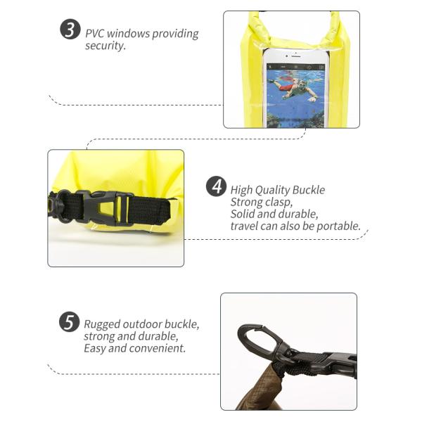 OEM ODM Triathlon Accessories 5L 10L 20L 30L PVC Ocean Pack Dry Bag