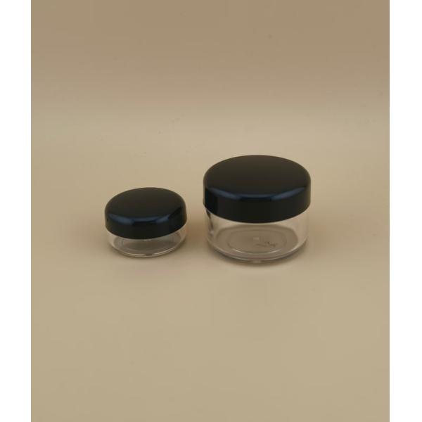 ローション用のスクリュー蓋付きの小さな透明なプラスチッククリームボトル