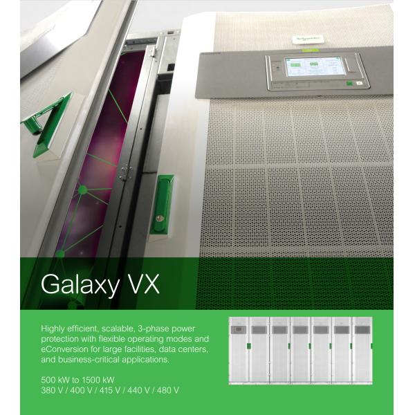 3 фазы Galaxy VX UPS 500 кВА 500 кВт 400 В для больших центров обработки данных