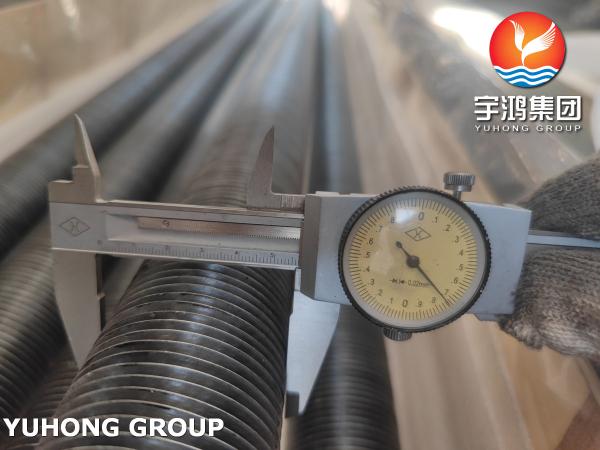 L-Footed Finned Tube ASTM A179 With Al1060 Fins For Air-Cooled Condensers