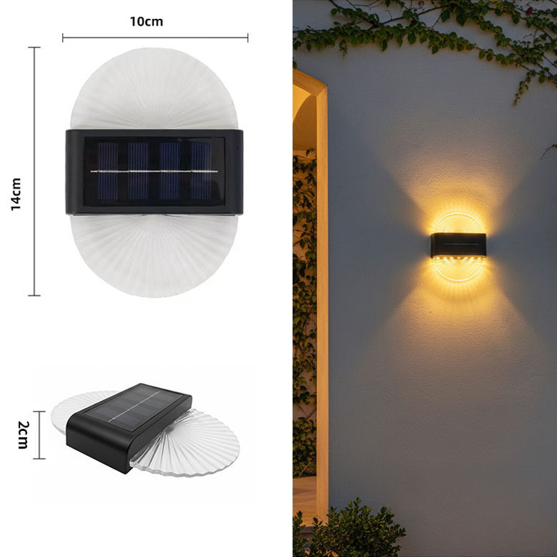 2700K Soft Warm White Solar Wall Light 10000 Hours Lifespan 1-Year WarrantyOutdoor LED Motion Sensor
