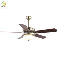 Chambre à coucher à télécommande de la lame LED de plafond de lumière en bois de fan