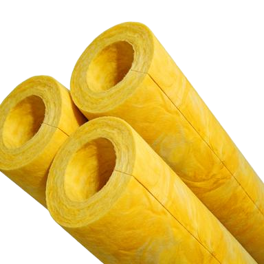 High Temperature Insulation Glass Wool Pipe Section Class A Industrial Pipe Insulation