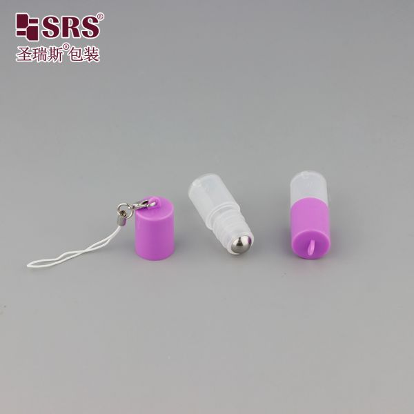 DH-2ML Empty Mini Size Round Serum Perfume Sample Bottle Cap With hook Portable Packaging