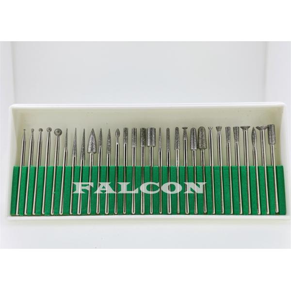 Dental Lab Porcelain Diamond Polishing Burs Electroplated 2.35mm Shank