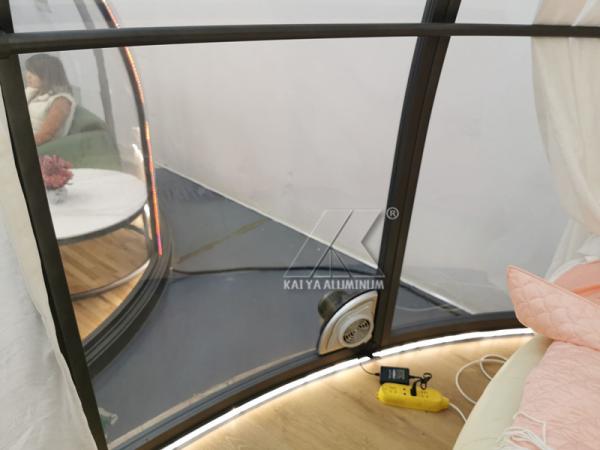 Outdoor Clear Transparent Pc Large Aluminum Profile Dome Trade Show Tent For Camping