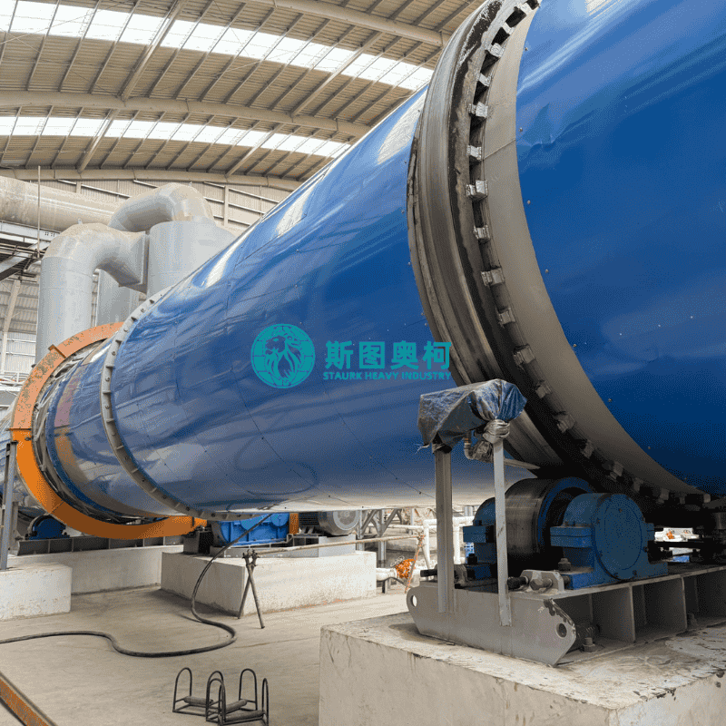 Pollution-free indirect rotary drum dryer with PLC control and 30TPD-2500TPD capacity for gold ore processing