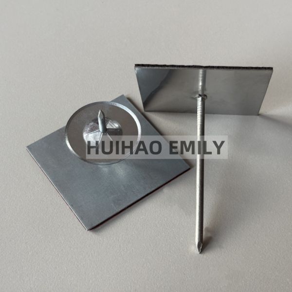 Air Duct Liner 63.5mm Self Stick Insulation Hangers Nails In HVAC System