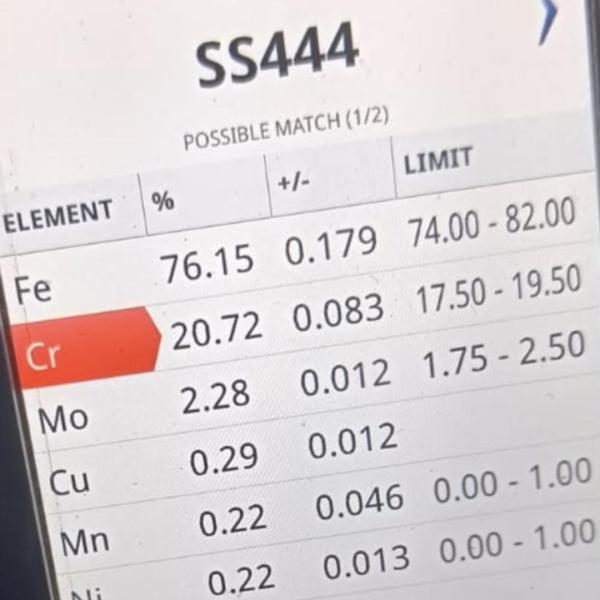 DIN 1.4521 UNS S44400 SUS444 Лист из нержавеющей стали 0,5-3 мм 2B Поверхность 1220 мм для резервуара с водой