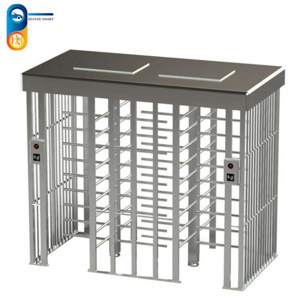 0.2s da porta completa do torniquete da altura da resposta SUS304 controle de acesso biométrico