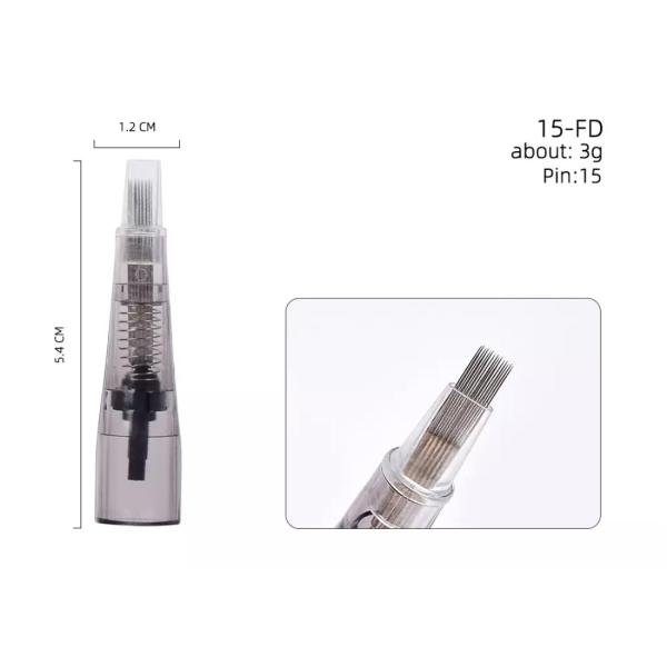 Agulhas plásticas de aço inoxidável do cartucho da tatuagem de 0.25mm 3RS 5RS 7RS
