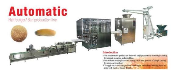 Full automatic Dough divider rounder , China quality hamburge Bun  production line,CE apprived Bakery equipments