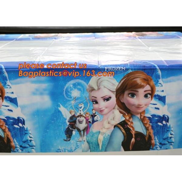 Поставки tablecover партии детей мультфильма скатерти дня рождения с днем рождения пластиковые, рождение ZLDECOR прекрасное 108cm устранимое