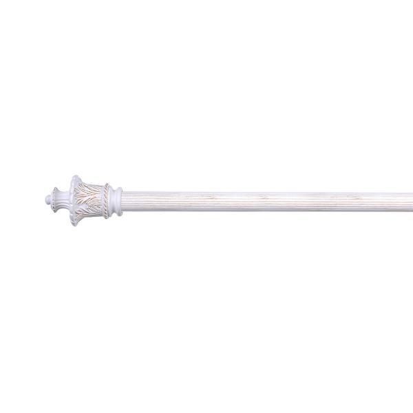 Antique Color Metal Pipe 28MM Curtain Rods Customized Length For Hotel Renovation