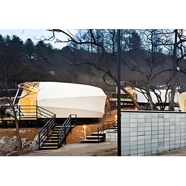 Light Steel Structure Outdoor Glamping House Prefabricated Easy To Move