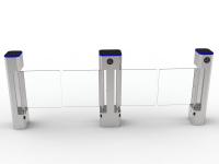 Turnostil de barrera de oscilación de acero inoxidable con RS485/TCP/IP