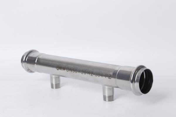 Industrial Stainless Steel Manifold Pipe 1.0mm 2.0mm Thickness For Water Applications