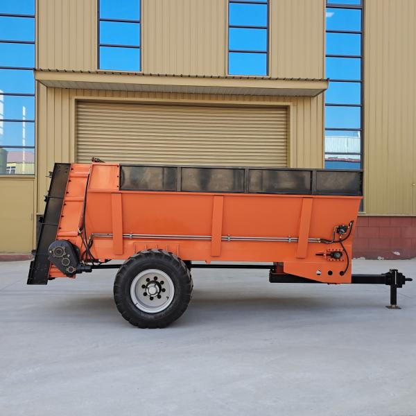 Efficient Double Vertical Winch Fertilizer Spreader for Large-Scale Farming with 6-12 m³ Hopper Volume