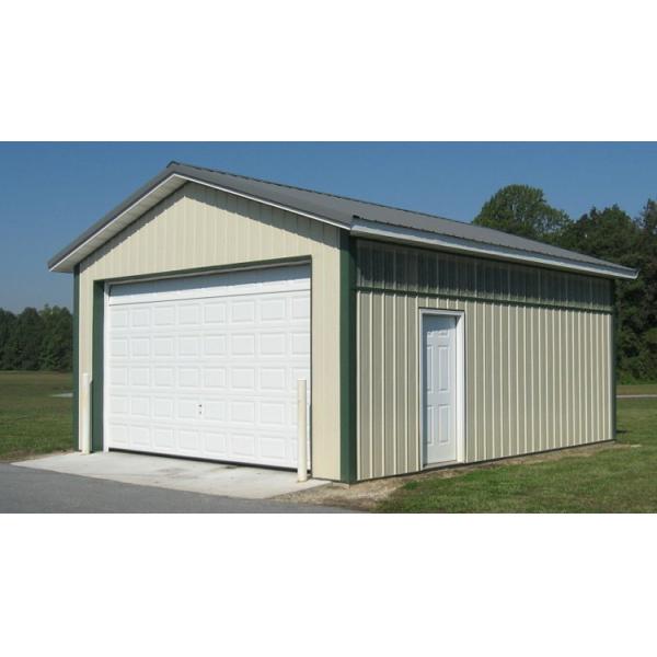 High Strength Car Garage Buildings Wind Resistant Seismic Resistant Metal Car Garage Buildings
