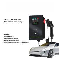 Ecrã LED 7kw 5m Cable Wall Mounted EV Charging Station Single Gun
