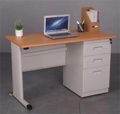 Wood Integrated Metal Computer Desk Table W1200mm Office Furniture