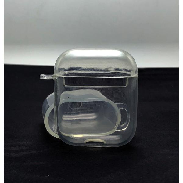 Transparence Case Protective Silicone Cover Skin Compatible with Apple AirPods 2 and 1