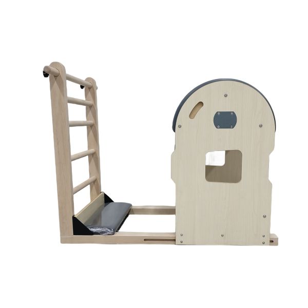 Maple Pilates Ladder Barrel U+PL003BSF with Foot Pedal Adjustment Mechanism
