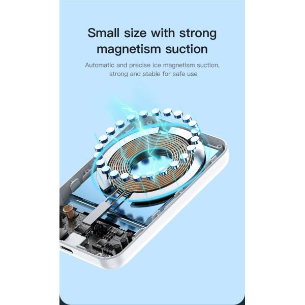 банк силы заряжателей 10W толщины 112mm портативный беспроводной магнитный