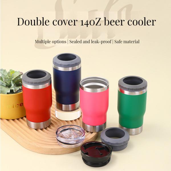 Back to School Occasion Insulated Slim 12 oz Beer Cozies 4-pack Stainless Steel Cooler