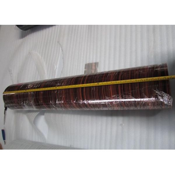 High Gloss Wood Grain PVC Decorative Film For Flat Lamination Width 1260mm
