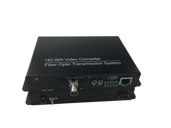 HD-SDI over fiber video converter,1/2/4/8/16-Ch HD-SDI video embeded with audio+1Ch Return 485/232/422,data,1.25G