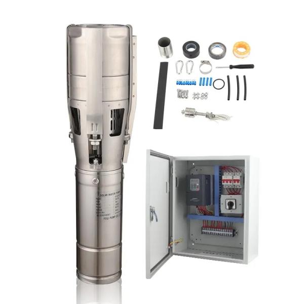 Mppt Controller Agriculture Solar Powered Water Pump IP68 With Solar Panels