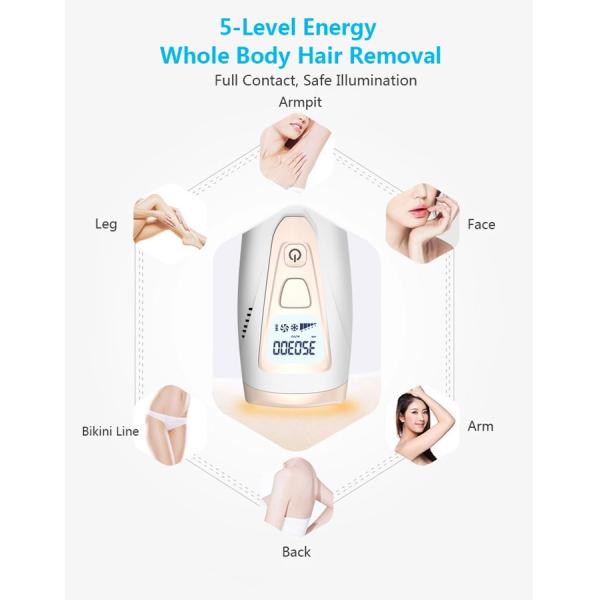 IPL Handheld Laser Hair Removal Device Face Hair Removal Machine For Man