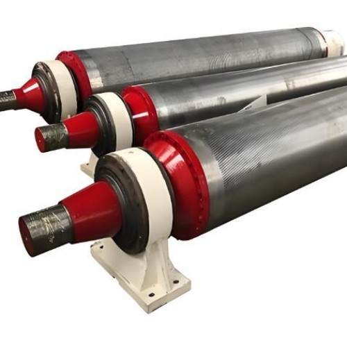 Smooth Suction Press Roller Rubber Or PU Printing Paper Machine Roller