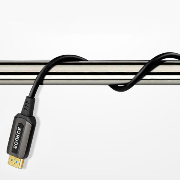 100M Ethernet Black PVC Jacket HDMI Cable 4K  6.6 Ft
