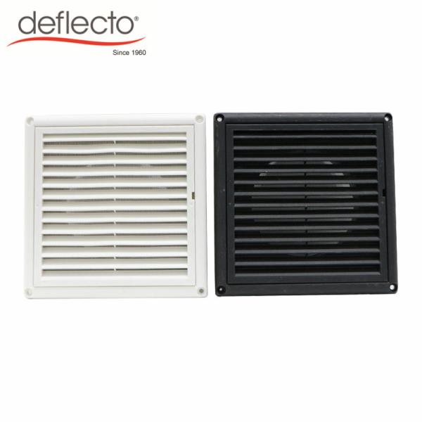 HVAC 6 Inch Plastic Air Vents UV Anti Venting Outdoor Hood 150MM Black Color