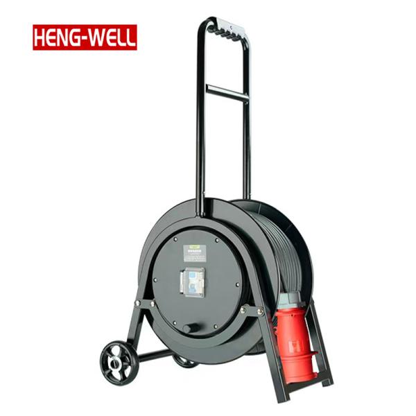 Heavy Duty 16A Retractable Cable Reel with Sockets | 100m 50m 40m 25m 10m IP20 Extension Power Cable for Workshop