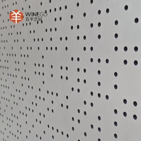 Eco-Friendly And High NRC Aluminum Perforated Acoustic Panel For Rooms