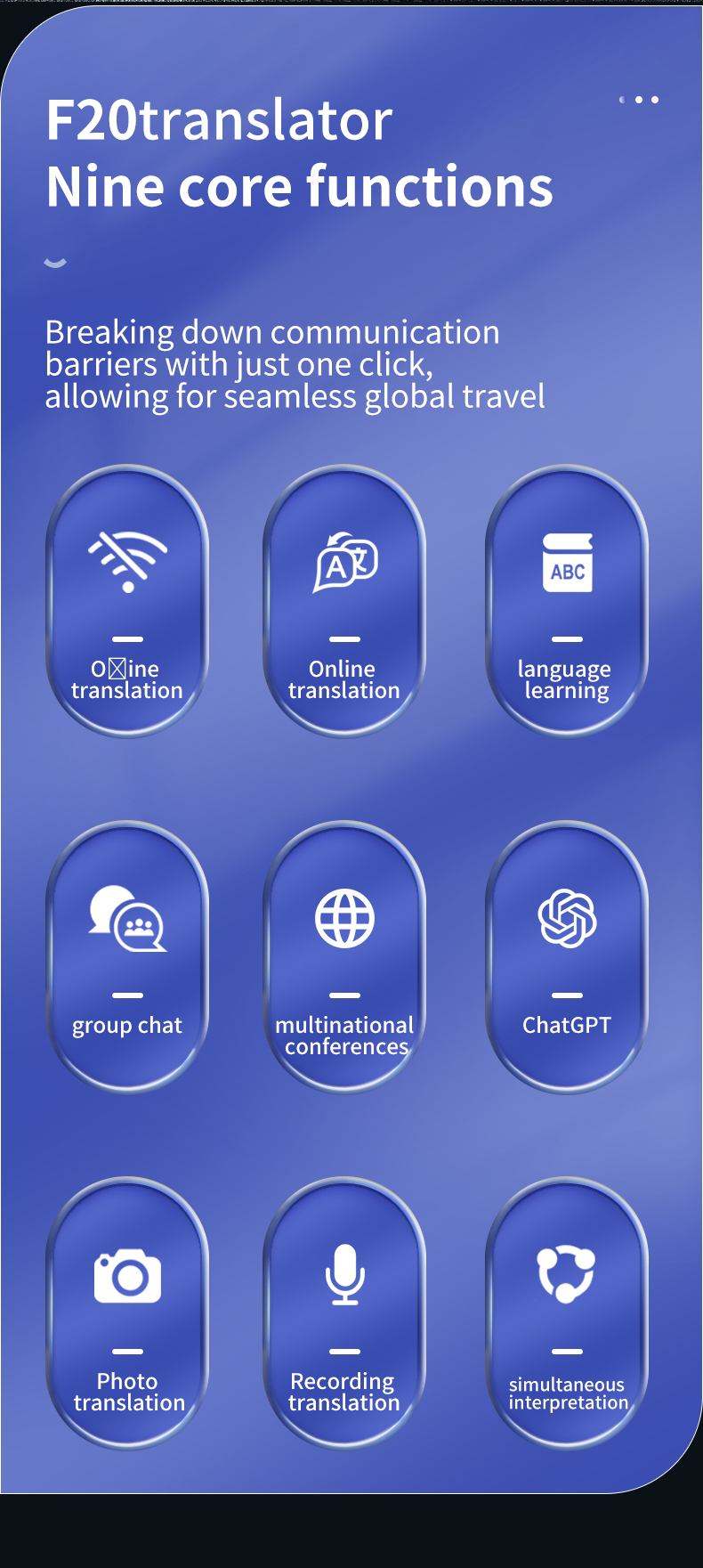 ChatGPT Language Translator Device Two Way Translation 142 Languages Online Offline Translation