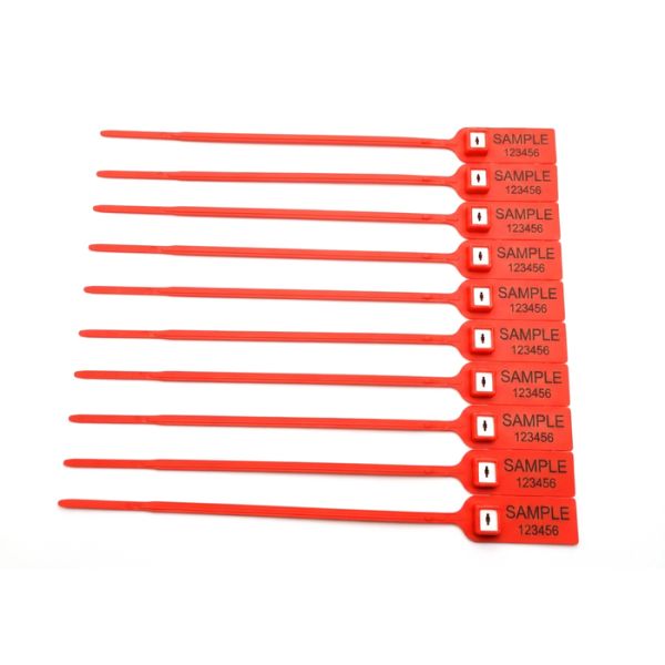 Disposable Plastic Tamper Seals With 268N Tensile Strength And 380mm Length