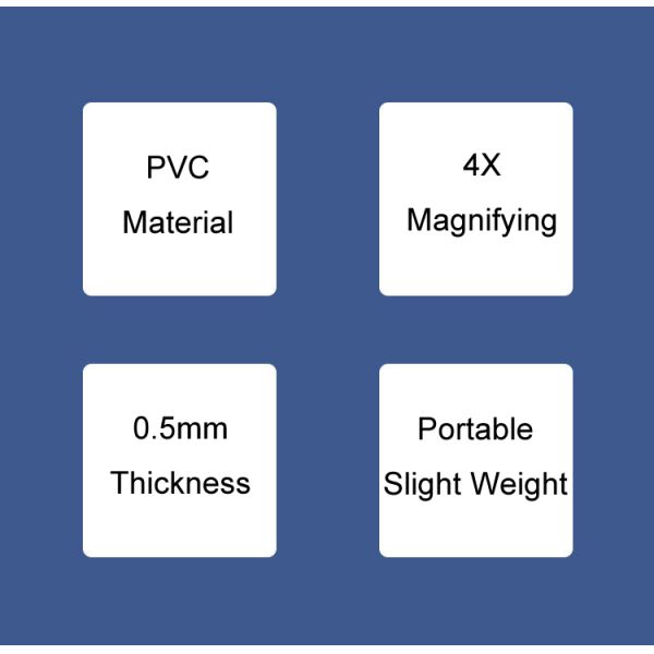 Custom Card Magnifier BookmarkMagnifier Fresnel Lens 3X Card Magnifying Sheet for Reading