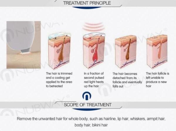 808nm diode laser epilation desktop machine with permanent hair removal laser handpiece/diode laser producer