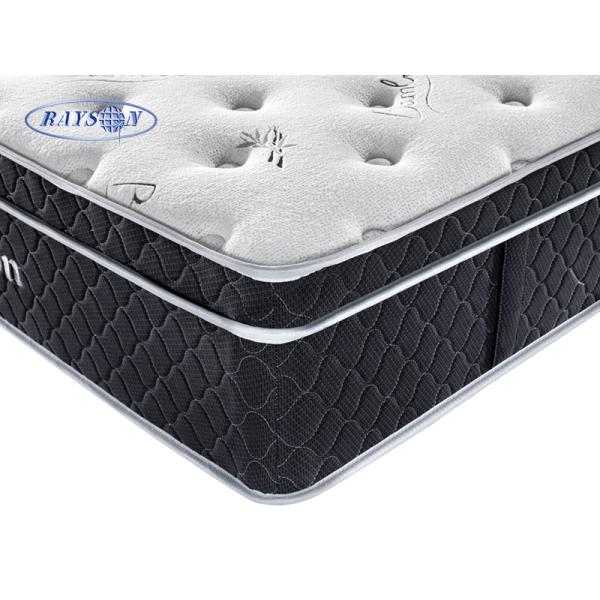 Matelas de chambre à coucher de ressort de poche de noir de dessus de l'Europe de 13 pouces