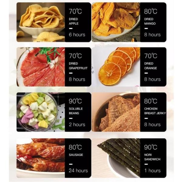 24 машины для просушки морепродуктов машины 650L гриба лука подносов более сухих