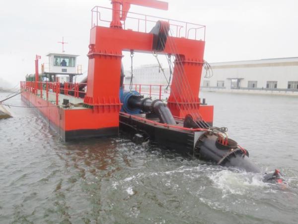 60 Cbm/h To 1500 Cbm/h Solid Sand Mining Dredge For Sand Dredging And 450mm Discharge Pipe Diameter With Cutter Head